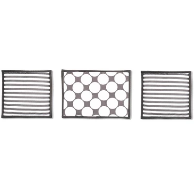 Bacati - Dots Stripes Gray Yellow 10 Pc Crib Bedding Set With 2 Crib Fitted Sheets 8 Bacati - Dots Stripes Gray Yellow 10 Pc Crib Bedding Set With 2 Crib Fitted Sheets - Image 6