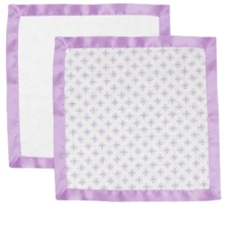 Bacati - Petals/Floral Girls Muslin 2 Pack Security Blankets Lilac -Bacati GUEST 03f10cf5 fd8f 4a01 ab8a a12b0b806997