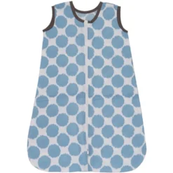 Bacati - Ikat Dots Zebra Blue Grey Boys 4 Pc Crib Set With Muslin Sleeping Sack -Bacati GUEST 047d18d8 45b6 407d 8d70 1dcb23c06670