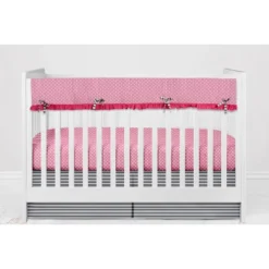 Bacati - Elephants Pink/Fuschia/Gray 10 Pc Crib Bedding Set With Long Rail Guard Cover -Bacati GUEST 0a052e3f 15ca 4240 8953 14c7a6a02024 1