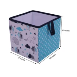 Bacati - Woodlands Aqua/Navy/Gray Boys Cotton Storage Box Small 9 Bacati - Woodlands Aqua/Navy/Gray Boys Cotton Storage Box Small -Bacati GUEST 0a15278a 45ac 4b45 9488 7eb103719356
