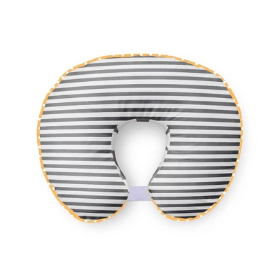 Bacati - 3 Pc Dots/Pin Stripes Grey/Yellow Hugster Feeding & Infant Support Nursing Pillow 4 Bacati - 3 Pc Dots/Pin Stripes Grey/Yellow Hugster Feeding & Infant Support Nursing Pillow - Image 2