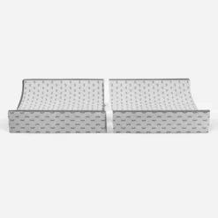 Bacati - Mustache Quilted Muslin Changing Pad Cover Gray -Bacati GUEST 0c7173d5 a802 49d3 b2cc 391165f8aa83