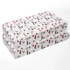 Bacati - Lumberjack Red Black Gray 10 Pc Crib Bedding Set With 2 Crib Fitted Sheets -Bacati GUEST 0ce529e2 10b4 4ec4 8dc0 83c770e669ae