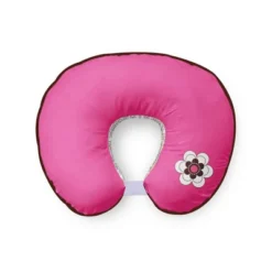 Bacati 46 Bacati - 3 Pc Damask Pink/chocolate Hugster Feeding & Infant Support Nursing Pillow
