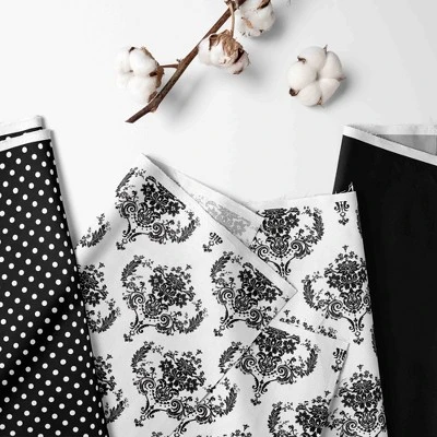 Bacati - Classic Damask White/black Storage Box Large 3 Bacati - Classic Damask White/black Storage Box Large