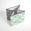 Bacati - Clouds In The City Mint//Gray Storage Box Small