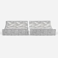Bacati - Clouds In The City Gray Clouds Quilted Changing Pad Cover -Bacati GUEST 108c794b 00a2 4adb b7ea 7ce5f4ec200c