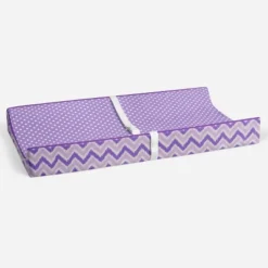 Bacati - MixNMatch Purple Pin Dots Changing Pad Cover -Bacati GUEST 11815a9e 8d61 4b2a 8067 43e0d22db7aa