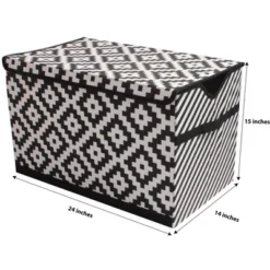 Bacati - Love Black/white Storage Toy Chest