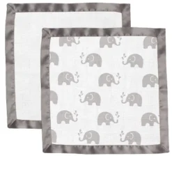 Bacati - Elephants Aqua/Lime/Gray Muslin 2 Pc Security Blankets 12 Bacati - Elephants Aqua/Lime/Gray Muslin 2 Pc Security Blankets -Bacati GUEST 12e71733 18d2 4c2a 8166 d554cf8d656f
