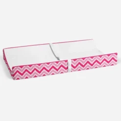 Bacati - MixNMatch Pink White Changing Pad Cover -Bacati GUEST 14aed645 a073 40d2 bec3 2fe7cb9f791b