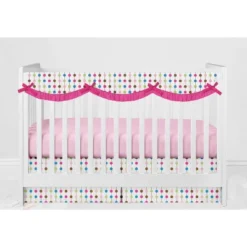 Bacati - Botanical Floral Birds Pink Multicolor 10 Pc Crib Bedding Set With Long Rail Guard Cover 18 Bacati - Botanical Floral Birds Pink Multicolor 10 Pc Crib Bedding Set With Long Rail Guard Cover -Bacati GUEST 15456c47 0e85 4a61 92b4 12770e98d83c