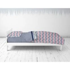 Bacati - Emma Coral/Mint/Navy Triangles Muslin 4 Pc Toddler Bedding Set 11 Bacati - Emma Coral/Mint/Navy Triangles Muslin 4 Pc Toddler Bedding Set -Bacati GUEST 1677fc25 5971 4512 8cde 9904644dfa55