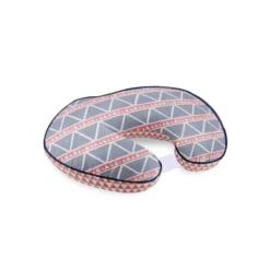 Bacati - 3 Pc Emma Aztec Coral/Navy Large Triangles Muslin Hugster Feeding & Infant Support Nursing Pillow With 2 Removable Zippered Covers -Bacati GUEST 16781a58 3955 4b4c a8ba 52c8626ea353