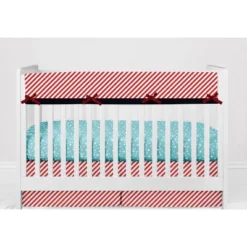 Bacati - Space Multicolor Boys Cotton Long Crib Rail Guard Cover -Bacati GUEST 170e174d 0c92 4599 b81d 8d0397eb935f