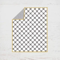 Bacati - Dots Stripes Gray Yellow 4 Pc Crib Bedding Set With Diaper Caddy 10 Bacati - Dots Stripes Gray Yellow 4 Pc Crib Bedding Set With Diaper Caddy -Bacati GUEST 1730c7e6 1e7d 4c4e 9c56 4152bc167225