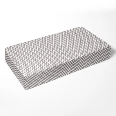 Bacati - Herringbone Gray Muslin 3 Pc Toddler Bed Sheet Set 100 Pecent Cotton 5 Bacati - Herringbone Gray Muslin 3 Pc Toddler Bed Sheet Set 100 Pecent Cotton - Image 3