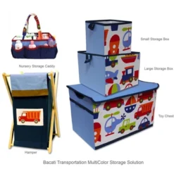 Bacati - Transportation Storage Toy Chest -Bacati GUEST 1b543821 c4ec 4add b2c4 22166aa3f961 1