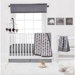 Bacati - Elephants White/Grey Musical Mobile -Bacati GUEST 1bbc7c02 0d42 40b2 9950 854bf8909c51