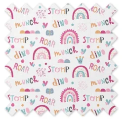 Bacati - Little Dino Girls Fucshia/Aqua Muslin Quilted Changing Pad Cover -Bacati GUEST 1c5e5085 6cf4 4d21 8608 9b06f7fc1e0e 1