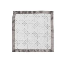 Bacati - Love/Hearts Muslin 2 Pc Security Blankets, Gray -Bacati GUEST 1da2a4ad 3d8a 4ec3 901a 1553ee8bd2d8