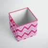Bacati - MixNMatch Pink Zigzag Storage Box Small 2 Bacati - MixNMatch Pink Zigzag Storage Box Small -Bacati GUEST 1f90392b 0cae 4988 a223 2c4b9a122026