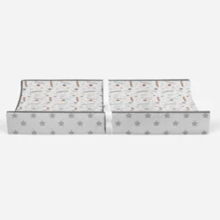Bacati - Football Brown/Gray Muslin Changing Pad Cover -Bacati GUEST 2046bcc1 9062 42c4 82b0 97d587a742f6