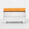 Bacati - Mix N Match Chevron/Dots Long Crib Rail Guard Cover Orange/Gray -Bacati GUEST 23b7b06a a9a9 4c7c a6a8 c308f50abc10