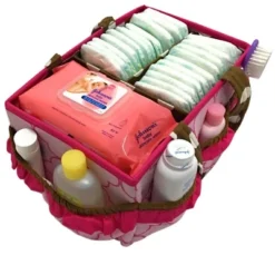 Bacati - Butterflies Pink/Choc Storage Caddy -Bacati GUEST 25a768f1 fd81 41e8 943e 63d2a4c3a5f5