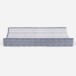 Bacati - Olivia Printed Garland Coral/Navy Quilted Changing Pad Cover -Bacati GUEST 25dbdb36 06d1 4b5a ad76 271547c3d9a7