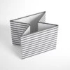 Bacati - Pin Stripes White/Gray Storage Box Large -Bacati GUEST 261e3a6d a0bd 45c3 94f5 6001b8151f0c