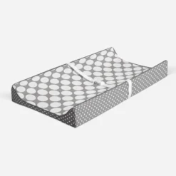 Bacati - MixNMatch Gray Large Dots Changing Pad Cover