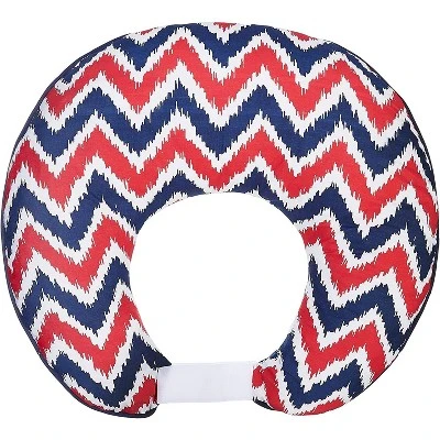 Bacati - 3 Pc Chevron/Dots Nany Red Hugster Feeding & Infant Support Nursing PillowMixNMatch Navy/Red Nursing Pillow 9 Bacati - 3 Pc Chevron/Dots Nany Red Hugster Feeding & Infant Support Nursing PillowMixNMatch Navy/Red Nursing Pillow - Image 7