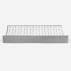 Bacati - Love Gray/White Kisses N Hugs Changing Pad Cover -Bacati GUEST 2d1c2c90 b593 450f add3 389809b7d3d7