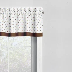 Bacati - Pin Dots Multicolor Window Valance