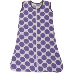 Bacati - Ikat Dots Leopard Purple Grey Girls 4 Pc Crib Set With Muslin Sleeping Sack -Bacati GUEST 3159d1d2 aa29 4d1e a5b3 f6a6205df916