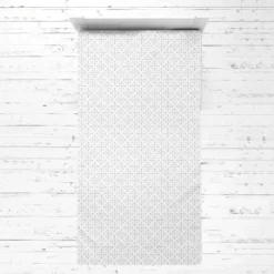 Bacati - Arrows Love Gray Muslin 3 Pc Toddler Bed Sheet Set 100 Pecent Cotton