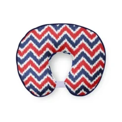 Bacati 36 Bacati - 3 Pc Chevron/Dots Nany Red Hugster Feeding & Infant Support Nursing PillowMixNMatch Navy/Red Nursing Pillow