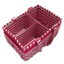 Bacati - Pin Stripes Fuschia Storage Caddy -Bacati GUEST 3a999ae2 20a7 4ebb 96bb 401c46b5adbe