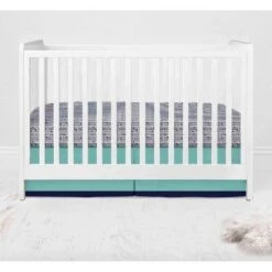 Bacati - Noah Mint Navy 10 Pc Crib Bedding Set With 2 Crib Fitted Sheets -Bacati GUEST 3a9c80a7 952a 42f4 ba4f 33f9f1118845 1
