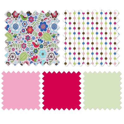 Bacati - Botanical Pink Storage Caddy 7 Bacati - Botanical Pink Storage Caddy - Image 5