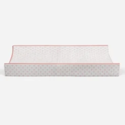 Bacati - Petals Quilted Muslin Changing Pad Cover Coral -Bacati GUEST 4335ca63 fb22 40a0 9b63 fa44e1653935
