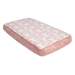Bacati - Sophia Paisley Aqua/Coral Paisley Changing Pad Cover -Bacati GUEST 43fd30db 2c03 424e b032 e6d6a0836f07