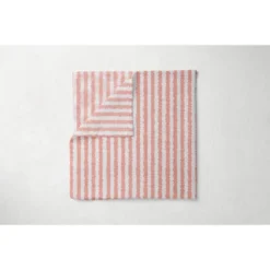 Bacati - Ikat Dots Stripes Coral Grey Girls 4 Pc Crib Set With 2 Muslin Swaddle Blankets -Bacati GUEST 4a1563c2 6d69 41c6 ab75 b7393aee5f0d