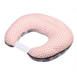 Bacati - 3 Pc Emma Aztec Coral/Navy Large Triangles Muslin Hugster Feeding & Infant Support Nursing Pillow With 2 Removable Zippered Covers -Bacati GUEST 4b679023 09fe 4cad 863f 909e8a2b7837