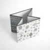 Bacati - Owls Gray/Beige Neutral Cotton Storage Box Small -Bacati GUEST 4c3df980 a284 486d bc53 0f4e7e3c68a1