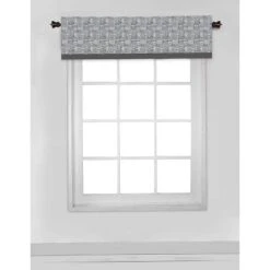Bacati - Cityscape White/Gray Window Valance -Bacati GUEST 51e19151 cbb2 4ea6 b471 f6cb9b0d03c9 1