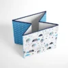 Bacati - Woodlands Aqua/Navy/Gray Boys Cotton Storage Box Large -Bacati GUEST 5252d1b0 bf70 4804 a50f dda7693f763d