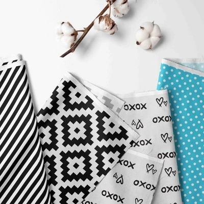 Bacati - Love Black Turquoise 4 Pc Crib Bedding Set With Diaper Caddy 3 Bacati - Love Black Turquoise 4 Pc Crib Bedding Set With Diaper Caddy